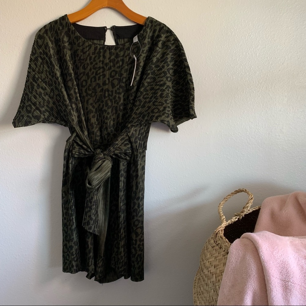 ASOS | Green Leopard Romper